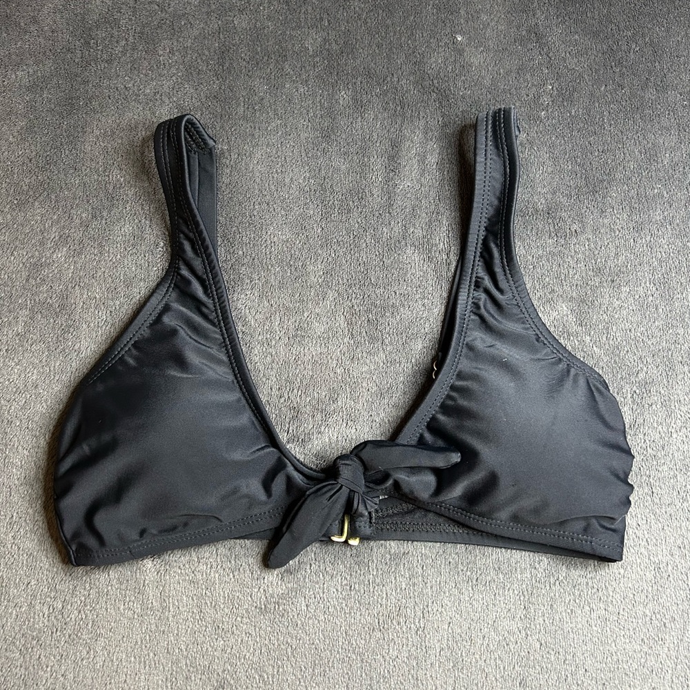 (3 For $20) Hot Water Black Bikini Top